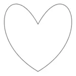 Eenvoudige hart vorm vector