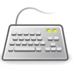 Ilustración de vector de PC teclado icono