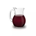 Red wine pitcher