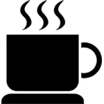 Kuuma kahvi pictorgram vektori kuva