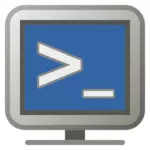 Ilustración de vector de icono de computadora