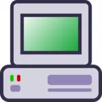 Computerul gazdă pictograma vector imagine
