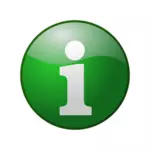 Grønne informasjon vektor ikon