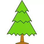 Árvore de Natal de vetor simples