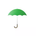 Vector Illustrasjon av grønn paraply