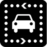 Piktogram for en driving tour vektor bilde