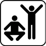US National Park Maps pictogram for an exercise facility vector image