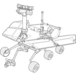 美国国家航空航天局探索火星车车辆向量剪贴画