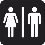 Grafica vectoriala de NPS semn pentru toaleta
