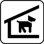 US National Park Karten Piktogramm für ein Haustier Schutz-Vektor-Bild