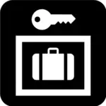 Pictogram for lockers vector image