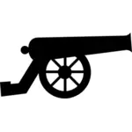 Pictogram for old type cannon vector image
