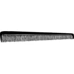 Slim black comb vector image