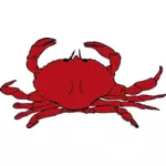 Vector graphics of red crab