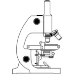 Clip art wektor z prostego mikroskopu