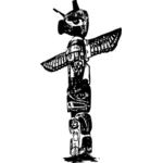 Totem pole vector image