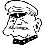 Admiral Robert Coontz Vektor Porträt