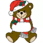 Vánoční medvěd vektorový obrázek