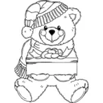 Christmas Bear vector graphics