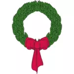 Christmas wreath vector