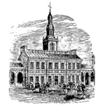 L'Independence Hall des graphiques vectoriels
