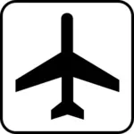 US National Park Maps pictogram for airfield vector image