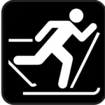 Pictogram for Nordic skiing vector image