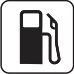 Amerikaanse Nationaalpark Maps pictogram voor een benzinestation vector afbeelding