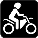 Pictograma de motos único vector de imagen