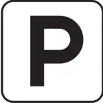 Amerikaanse Nationaalpark Maps pictogram voor een parkeerplaats vector afbeelding