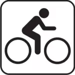 US National Park Maps pictogram for bicycle lane vector image
