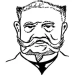 Paul von Hindenburg vektorový portrét