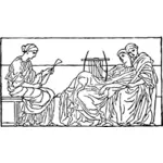 Roman vektorové ilustrace