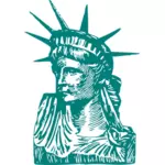 Estatua de dibujo vectorial de la libertad