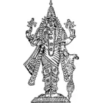 Ilustração em vetor de Vishnu