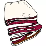 Ilustração vetorial de bacon