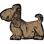 Basset Hound puppy vector illustration