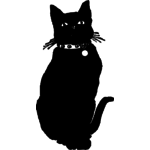 Vector image of black cat | Public domain vectors