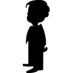 Boy vector silhouette