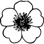 Jaskier kwiat wektor clipart