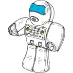 Robot toy vector graphics