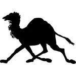 Vector clip art of camel silhouette