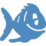 Fisk ikonet vector