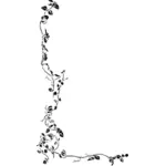 Vektorový obrázek květinový věnec