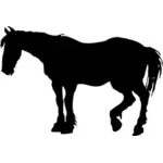 Paard silhouet vectorafbeeldingen