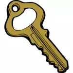 Alten Stil hohlen Tür Schlüssel Vektor-Bild
