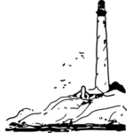 Lighthouse vector drawing