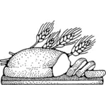 Brood van brood vector illustraties