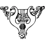 竪琴楽器ベクトル画像