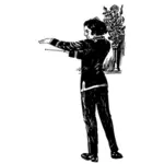 Image vectorielle de chef d'orchestre